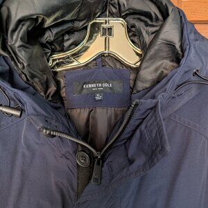 Kenneth Cole Men's Crinkle Nylon Hooded Parka Jacket